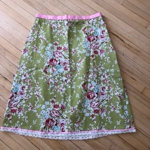 Vintage Isaac Hazan skirt size 8 flowers